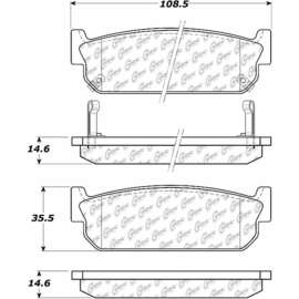 C-Tek Ceramic Brake Pads with Shims, C-Tek 103.05880