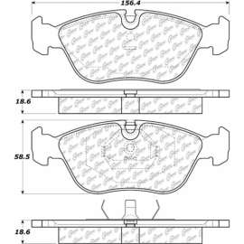 C-Tek Ceramic Brake Pads with Shims, C-Tek 103.06180