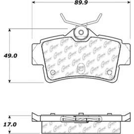 C-Tek Ceramic Brake Pads with Shims, C-Tek 103.06270