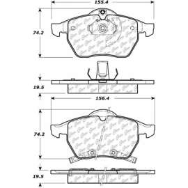 C-Tek Ceramic Brake Pads with Shims, C-Tek 103.07360