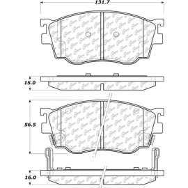 C-Tek Ceramic Brake Pads with Shims, C-Tek 103.07550
