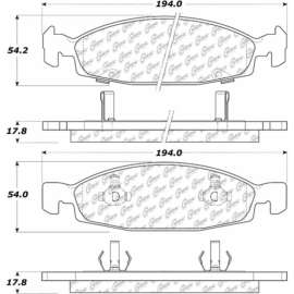 C-Tek Ceramic Brake Pads with Shims, C-Tek 103.07900