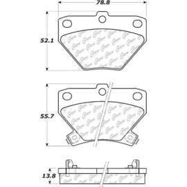 C-Tek Ceramic Brake Pads with Shims, C-Tek 103.08230