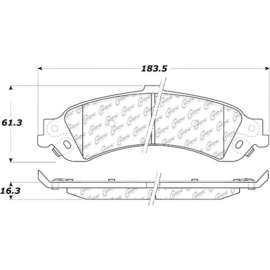 C-Tek Ceramic Brake Pads with Shims, C-Tek 103.08340