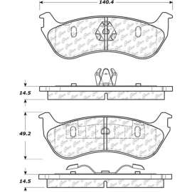 C-Tek Ceramic Brake Pads with Shims, C-Tek 103.08810