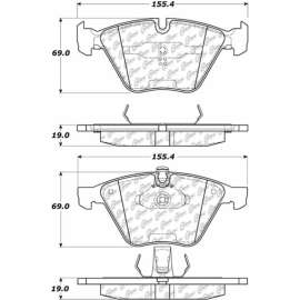 C-Tek Ceramic Brake Pads with Shims, C-Tek 103.09180