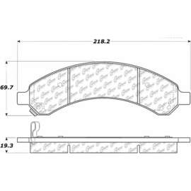 C-Tek Ceramic Brake Pads with Shims, C-Tek 103.09890
