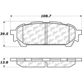 C-Tek Ceramic Brake Pads with Shims, C-Tek 103.10040