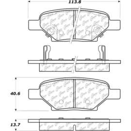 C-Tek Ceramic Brake Pads with Shims, C-Tek 103.10330