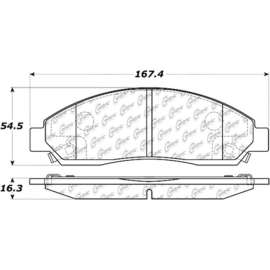 C-Tek Ceramic Brake Pads with Shims, C-Tek 103.10390