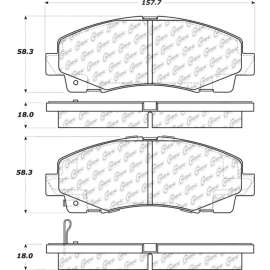 C-Tek Ceramic Brake Pads with Shims, C-Tek 103.11020