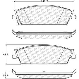 C-Tek Ceramic Brake Pads with Shims, C-Tek 103.11940