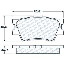 C-Tek Ceramic Brake Pads with Shims, C-Tek 103.12120