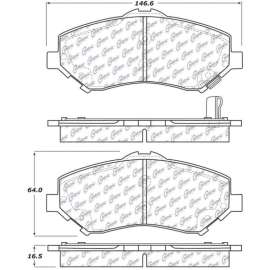 C-Tek Ceramic Brake Pads with Shims, C-Tek 103.12730