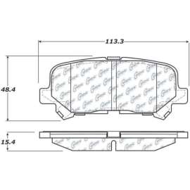 C-Tek Ceramic Brake Pads with Shims, C-Tek 103.12810