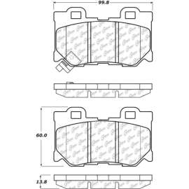 C-Tek Ceramic Brake Pads with Shims, C-Tek 103.13470