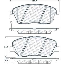 C-Tek Ceramic Brake Pads with Shims, C-Tek 103.13850