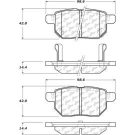 C-Tek Ceramic Brake Pads with Shims, C-Tek 103.14230