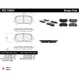 C-Tek Ceramic Brake Pads with Shims, C-Tek 103.15850