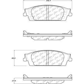 C-Tek Ceramic Brake Pads with Shims, C-Tek 103.17070