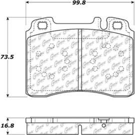 Centric 104.05610 - Posi Quiet Semi-Metallic Brake Pads