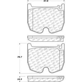 Centric 104.09830 - Posi Quiet Semi-Metallic Brake Pads with Hardware