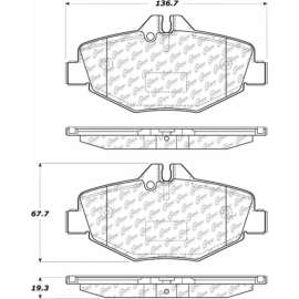 Centric 104.09870 - Posi Quiet Semi-Metallic Brake Pads with Hardware