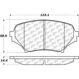 Centric 104.11790 - Posi Quiet Semi-Metallic Brake Pads with Hardware