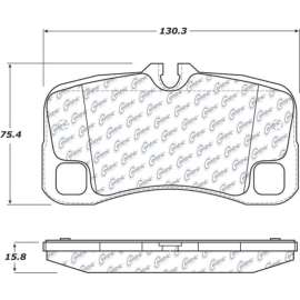 Centric 104.13000 - Posi Quiet Semi-Metallic Brake Pads with Hardware