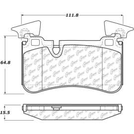 Centric 104.13730 - Posi Quiet Semi-Metallic Brake Pads