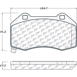 Centric 104.13790 - Posi Quiet Semi-Metallic Brake Pads with Hardware