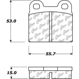 Centric 105.00300 - Posi Quiet Ceramic Brake Pads with Shims
