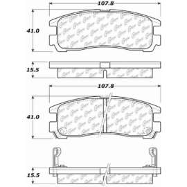 Centric 105.03831 - Posi Quiet Ceramic Brake Pads with Shims & Hardware