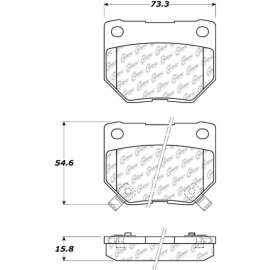 Centric 105.04610 - Posi Quiet Ceramic Brake Pads with Shims