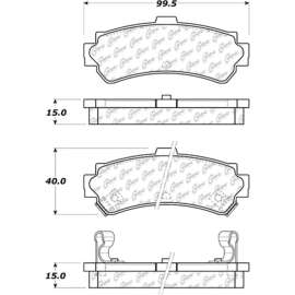 Centric 105.06690 - Posi Quiet Ceramic Brake Pads with Shims & Hardware
