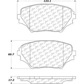 Centric 105.08620 - Posi Quiet Ceramic Brake Pads with Shims & Hardware