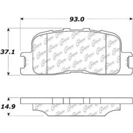 Centric 105.08850 - Posi Quiet Ceramic Brake Pads with Shims & Hardware