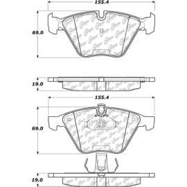 Centric 105.09181 - Posi Quiet Ceramic Brake Pads with Shims & Hardware