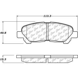 Centric 105.13250 - Posi Quiet Ceramic Brake Pads with Shims & Hardware
