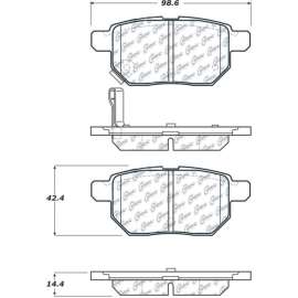 Centric 105.13540 - Posi Quiet Ceramic Brake Pads with Shims & Hardware