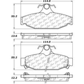 Centric 106.04130 - Posi Quiet Extended Wear Brake Pads with Shims & Hardware