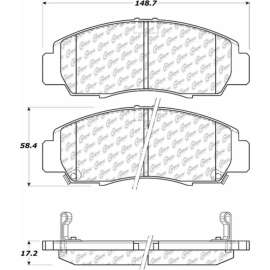 Centric 106.07870 - Posi Quiet Extended Wear Brake Pads with Shims & Hardware