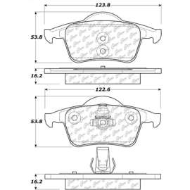 Centric 106.07950 - Posi Quiet Extended Wear Brake Pads with Shims & Hardware