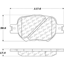 Centric 106.08170 - Posi Quiet Extended Wear Brake Pads with Shims & Hardware