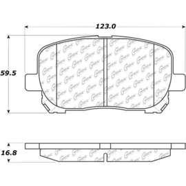 Centric 106.09230 - Posi Quiet Extended Wear Brake Pads with Shims & Hardware