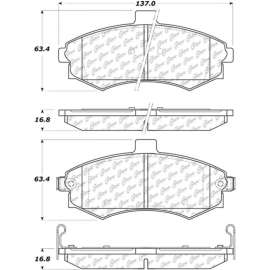 Centric 106.09410 - Posi Quiet Extended Wear Brake Pads with Shims & Hardware