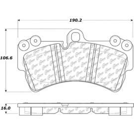 Centric 106.09770 - Posi Quiet Extended Wear Brake Pads with Shims & Hardware
