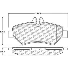 Centric 106.13170 - Posi Quiet Extended Wear Brake Pads with Shims & Hardware