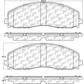 Centric 106.16800 - Posi Quiet Extended Wear Brake Pads with Shims & Hardware