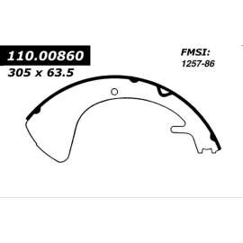 Centric 111.00860 - Premium Brake Shoes